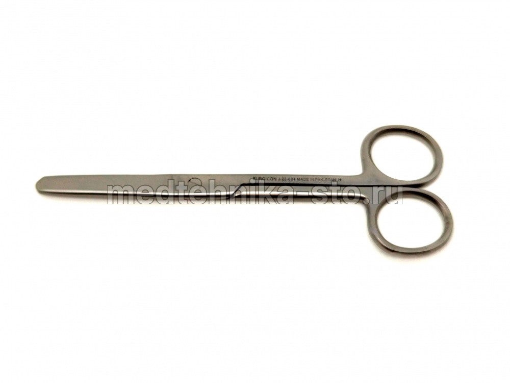 Ножницы тупоконечные прямые, 140 мм, Surgicon