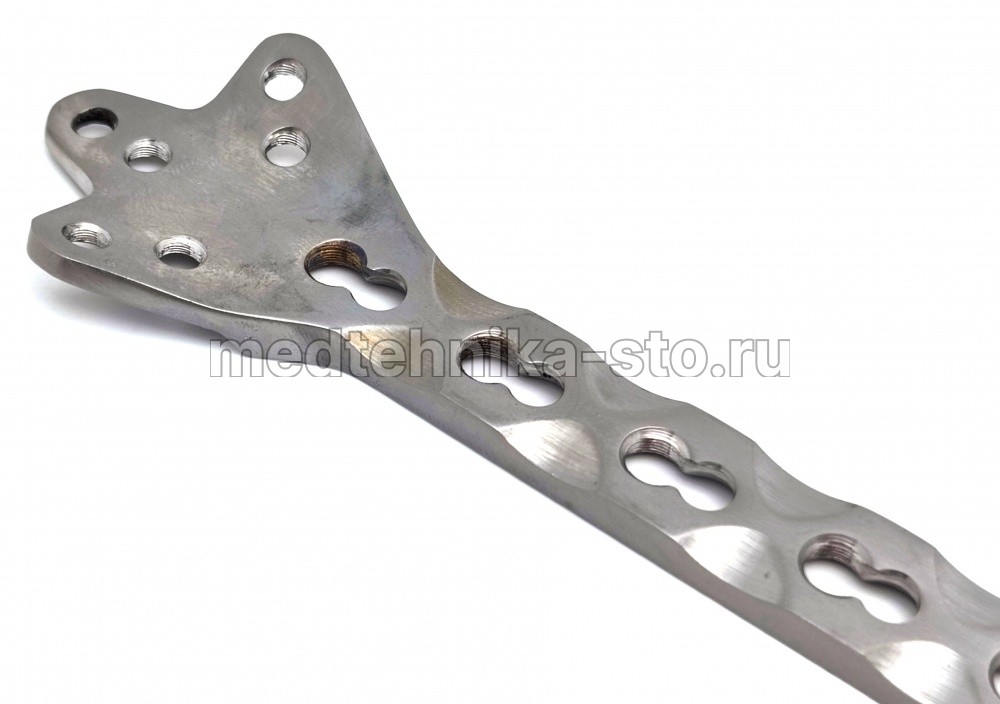 Пластина лист клевера с УС, дл. 162 мм, 7 отв.