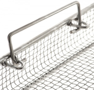 Корзина сетчатая с ручками 540х250х50 мм с крышкой